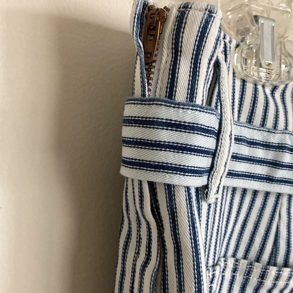 NWT J.Crew Railroad Stripe Denim Pencil Skirt Size 31 - Picture 5 of 8